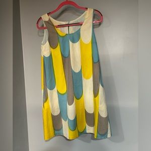 Marimekko vintage yellow & blue pastel dress-size 34